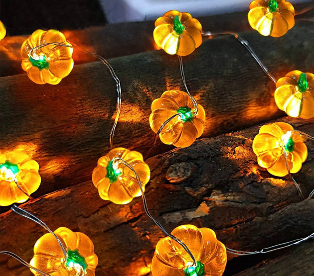 Pumpkin Horror Eyeballs LED String Lights Portable USB 20 40 Leds Halloween Party Decoration For Home bar Atmosphere Decor