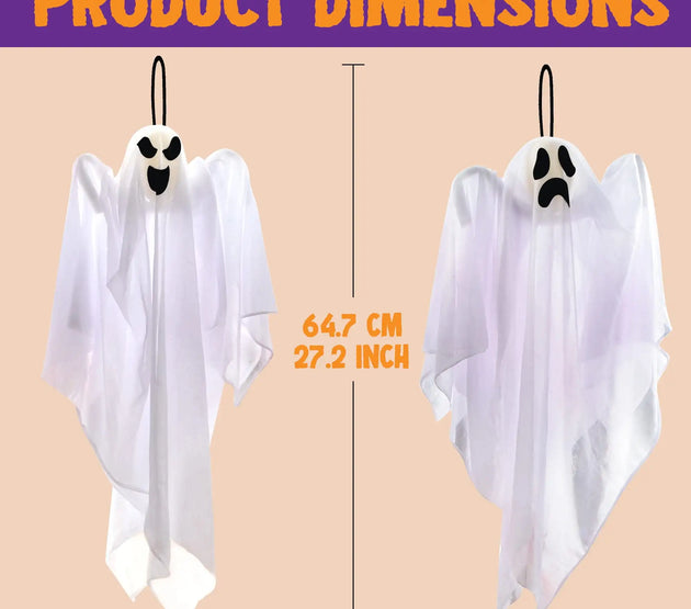 Joyfy 3 Pack Halloween Hanging Ghosts Decorations 27.5