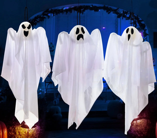 Joyfy 3 Pack Halloween Hanging Ghosts Decorations 27.5