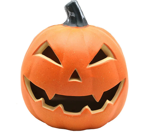 Halloween LED Pumpkin Lantern Decor Jack O Lantern Glowing Pumpkin Decor Lighted Pumpkin Ghost Festival Park Indoor Garden Decor