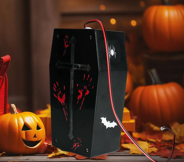 Halloween Sound Sensor with Paper Stickers Tricky Garden Scream Box Speaker