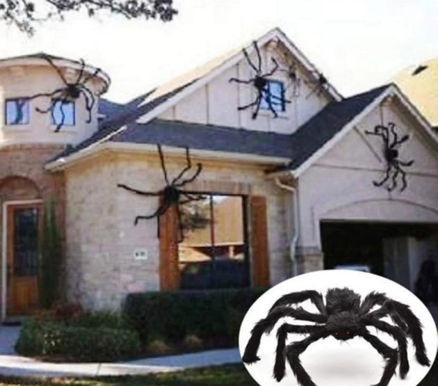 Halloween Decorations Large Hairy Spider Halloween Decor Outside Huge Fake Spider Props for Yard Lawn Haunted Houses Decoration