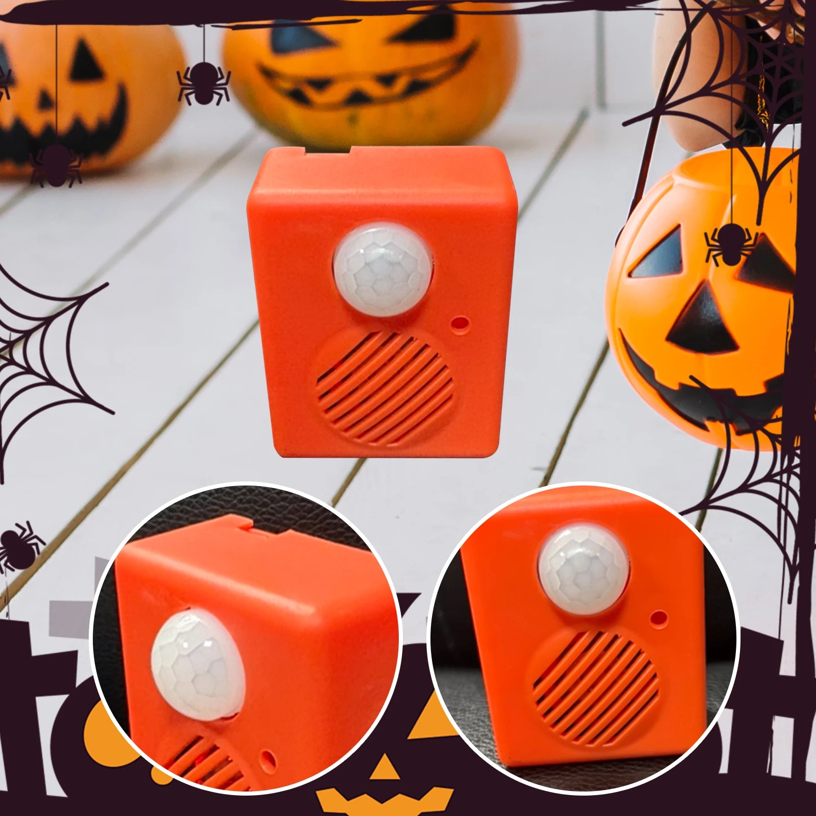 Halloween Sound Player with Spooky Sound Effects Wireless Bluetooth Horror Speaker Box for Halloween Scary Scream Noise Maker