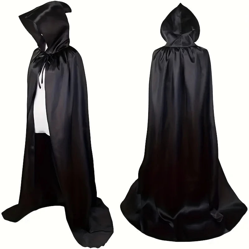 Hooded Halloween Christmas Cloak Costume, Party Reaper Demon Witch Halloween Party Costume