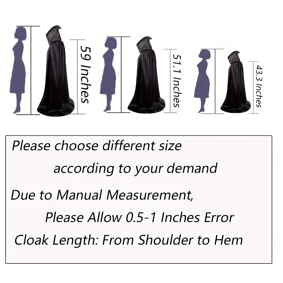 Hooded Halloween Christmas Cloak Costume, Party Reaper Demon Witch Halloween Party Costume