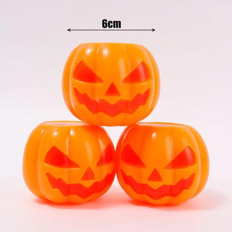 1/10Pcs Pumpkin Head Stress Ball Cute Decompression Ghost Relieve Stress Toys Creative Children's Toys Halloween Party Decor