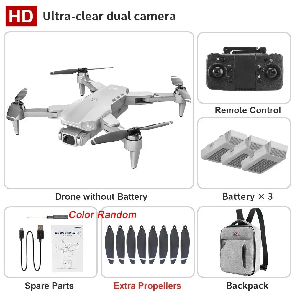 L900 Pro 4K Drone with 5G GPS HD Dual Camera Brushless Motor Foldable Quadcopter 1.2KM Range Ideal for Aerial Photography