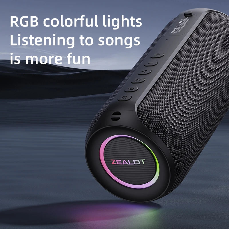 ZEALOT Original S32MAX Wireless Bluetooth Speaker Portable IPX5 Waterproof Outdoor Stereo Bass Music Track Speaker