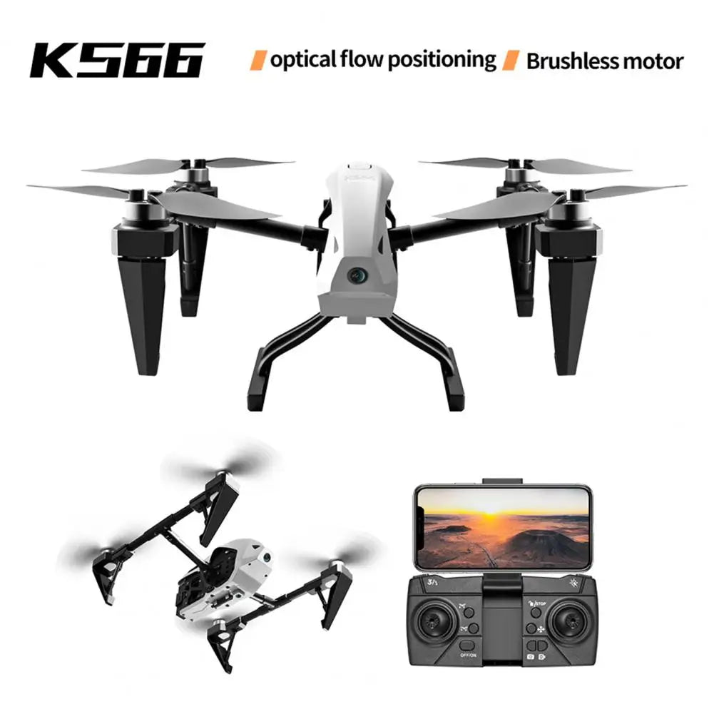 Stable Flight Drone High-quality Remote Control Drone with 6k Camera Brushless Motor for Kids Adults Foldable for Beginners