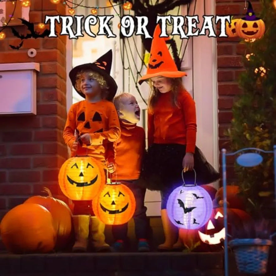 Halloween Decorations Outdoor Clearance Solar Jack O Lantern 2 Pack Fabric Handmade Hanging Pumpkin Lights and Starry Night Pum