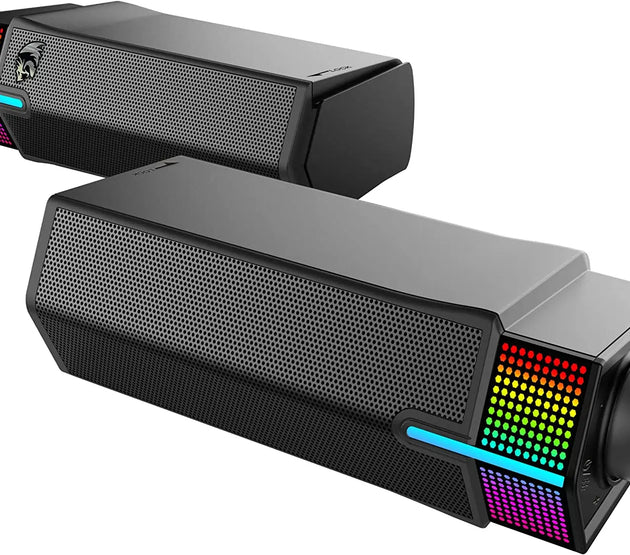 Redragon GS511 Wireless RGB Desktop Speakers, 2.0 PC Gaming Soundbar, RGB Backlight & All-in-one Control, USB Powered