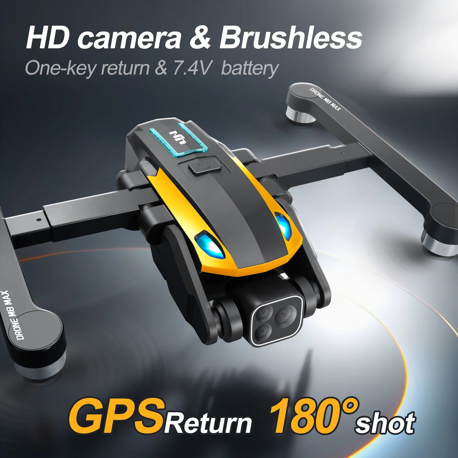 2024  GPS derone M8Pro RC Drone 4K Professinal With 1080P Wide Angle HD Camera Foldable Helicopter WIFI FPV Height Hold Gift Toy