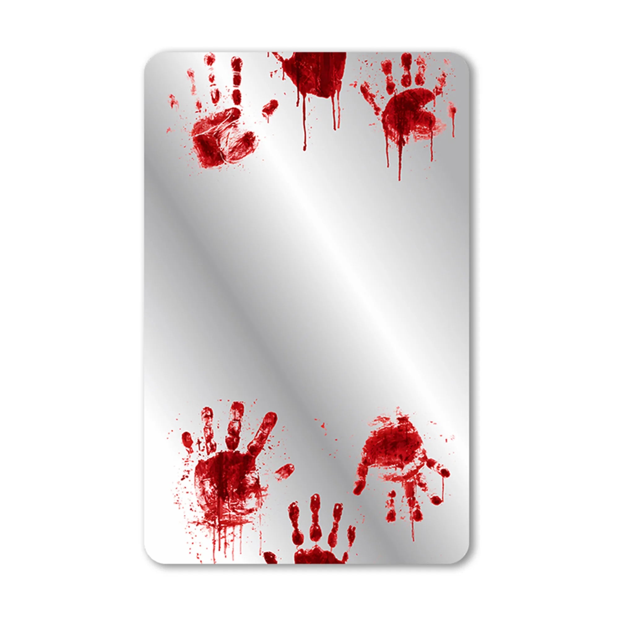 Halloween Decorations Wall Decals Scary Zombie Handprint Footprint Mirror Sticker Set for Party Supplies and Haunted House