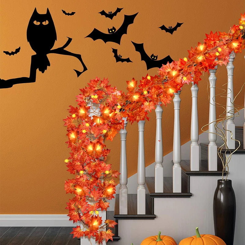 1.5M 10LED Halloween Pumpkin Lamp Skeletons Lights String Happy Halloween Decoration For Home Bar Halloween Party Decor Props