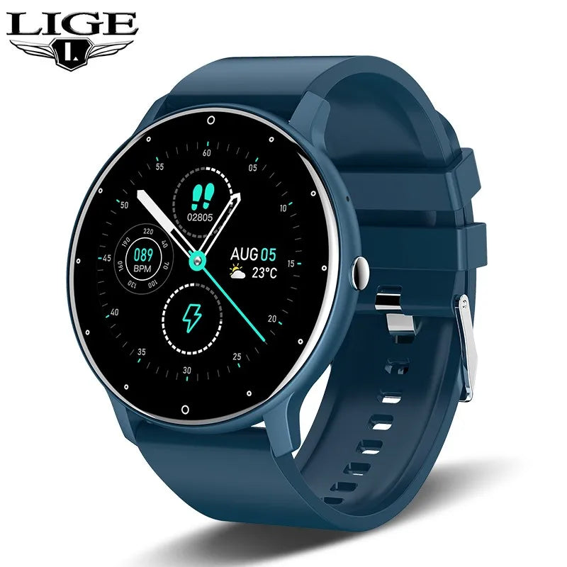 LIGE 2025 Smart Watch Women Men Lady Gift Sport Fitness Watches Heart Rate Monitor Waterproof Smartwatch For Xiaomi Android IOS