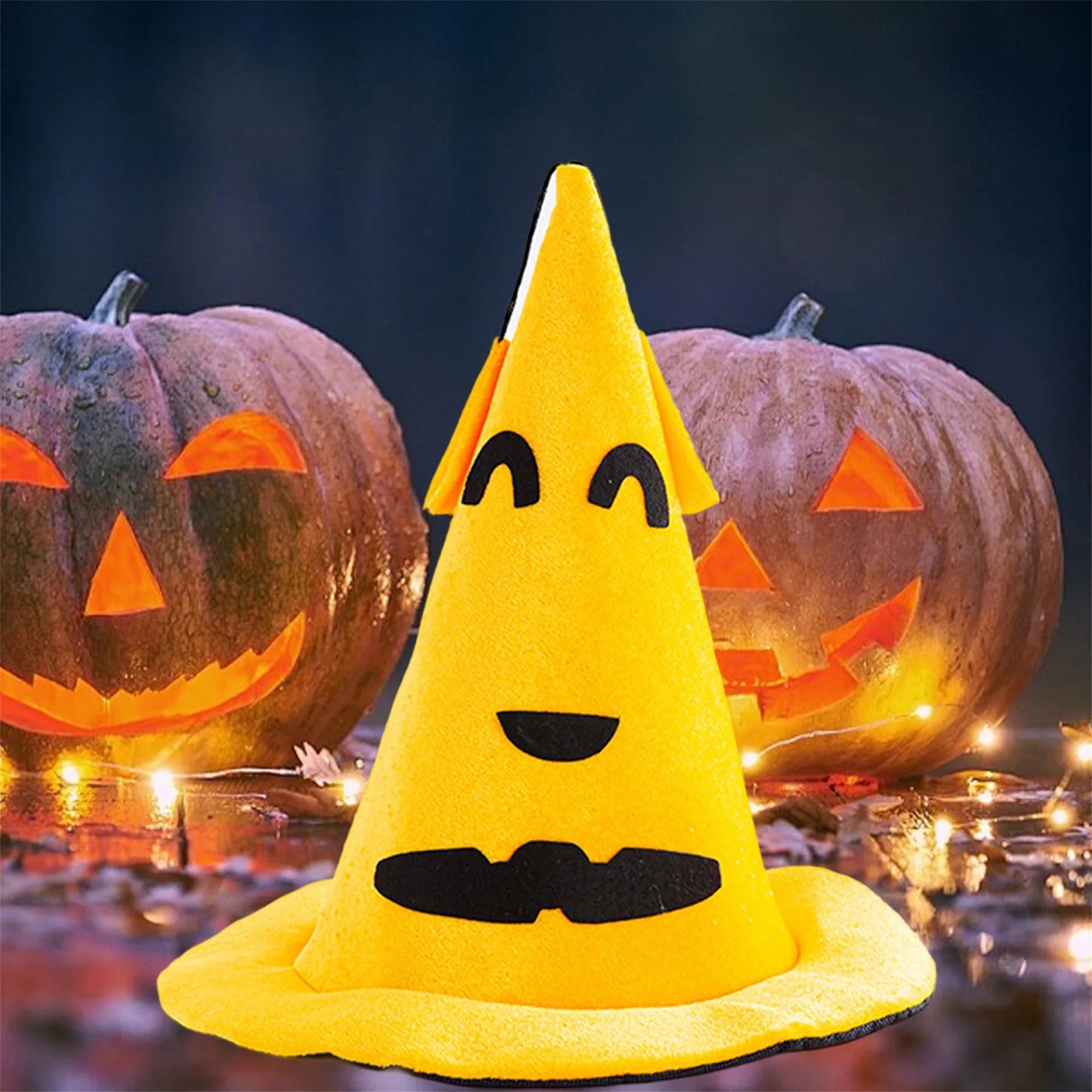Elegant Halloween Witch Hat with Spooky Spider Web Design and Pointed Brim for Adults Costume Party Accessory