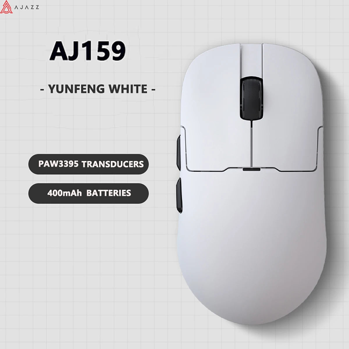AJAZZ light krypton aj159apex wireless 8K lightweight PAW tri-mode gaming mouse with color screen