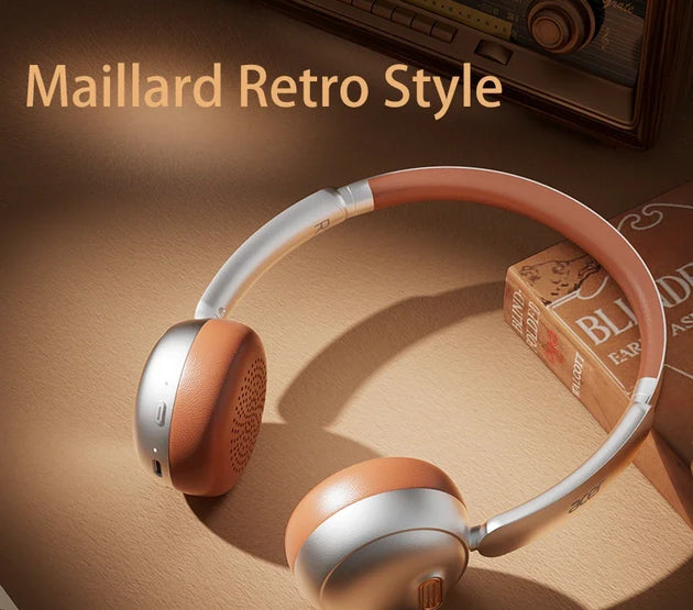 Acer OHW111 Y2K Bluetooth Headphone -45dB BT-5.4 INS Retro Style Headsets 70H Playtime Over Ear Retro Ins Style Deck Earphones