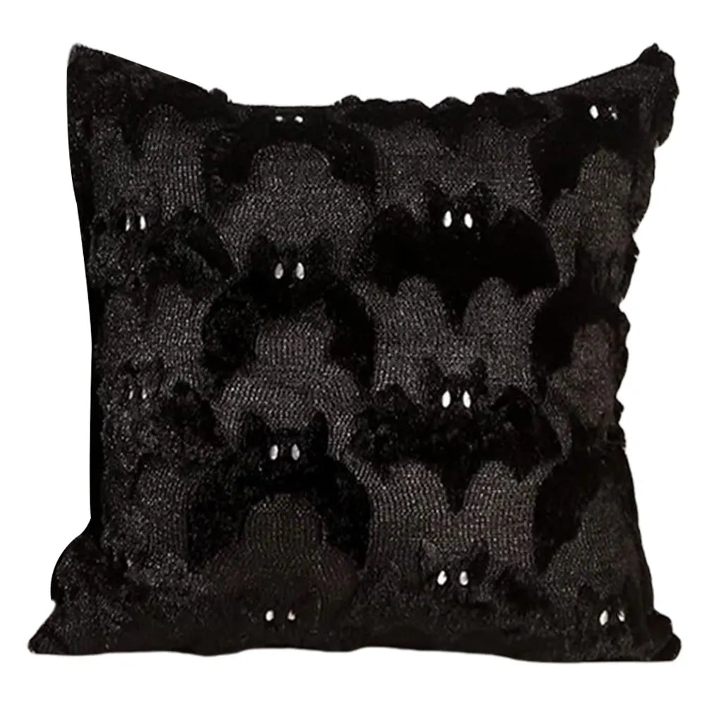 Halloween Ghost Pumpkin Pillowcase Washable Plush Faux Fur Pillowcase Ghost&Pumpkin Pillow Cover for Home Party Pumpkin Decor