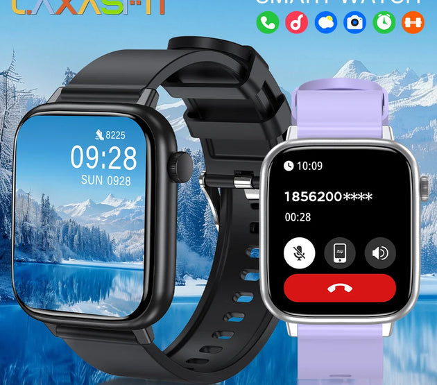 LAXASFIT New Smart Watch Bluetooth Call 24/7 Heart Rate Monitor IP68 Waterproof 100+ Sport Mode Smartwatch for Men Women