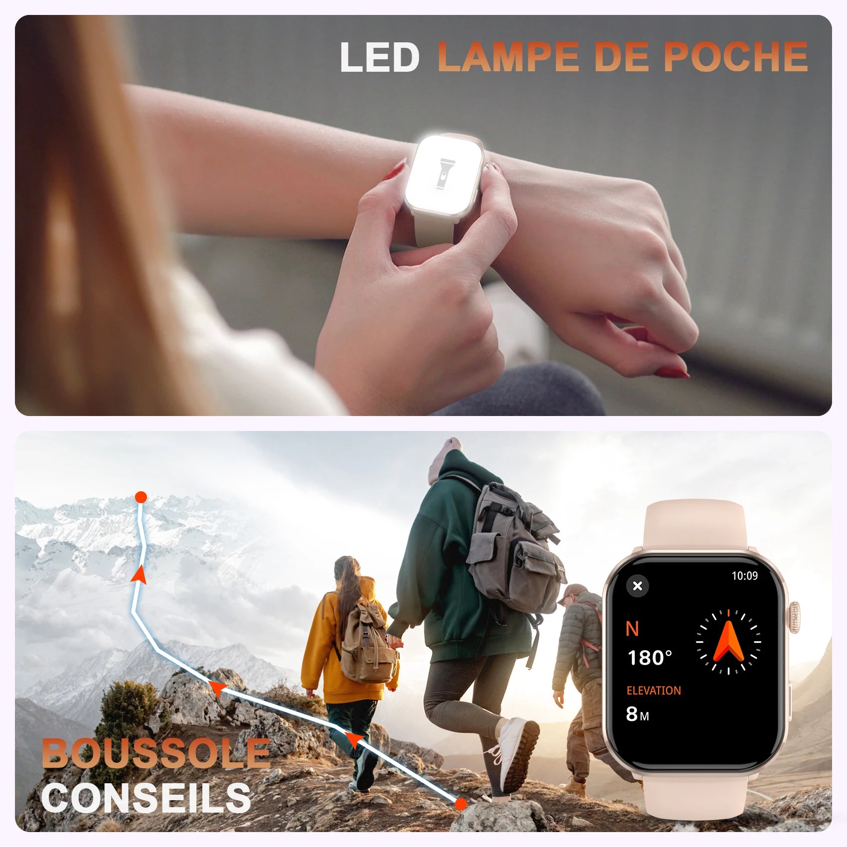 IOWODO 2025 New Bluetooth Smartwatch 1.96'' AMOLED HD Display Men Women Smart Watches Health Monitoring Sport Fitness Watch ﻿