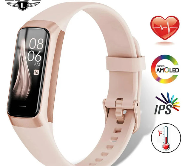 LIGE 1.1 inch Amoled Smart Watch Smartwatch Band Women Heart Rate Monitoring Waterproof men Smart Bracelet Sport Fitness Tracker