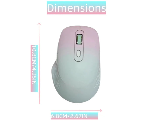 Wireless Mouse, 2.4G Noiseless Mouse, USB Receiver, Portable Computer Mouse for PC, Tablet PC, Notebook, Laptop, Windows System