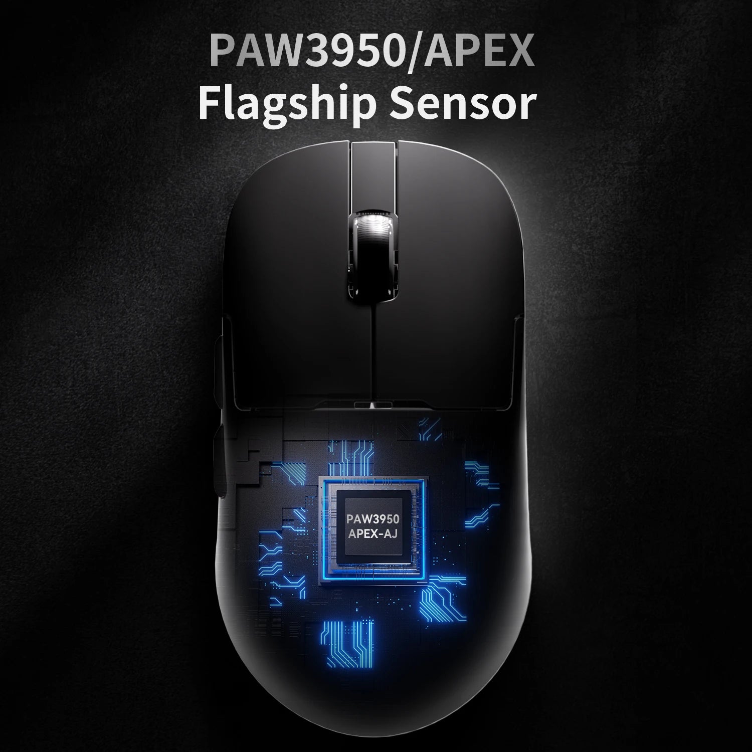 AJAZZ light krypton aj159apex wireless 8K lightweight PAW tri-mode gaming mouse with color screen