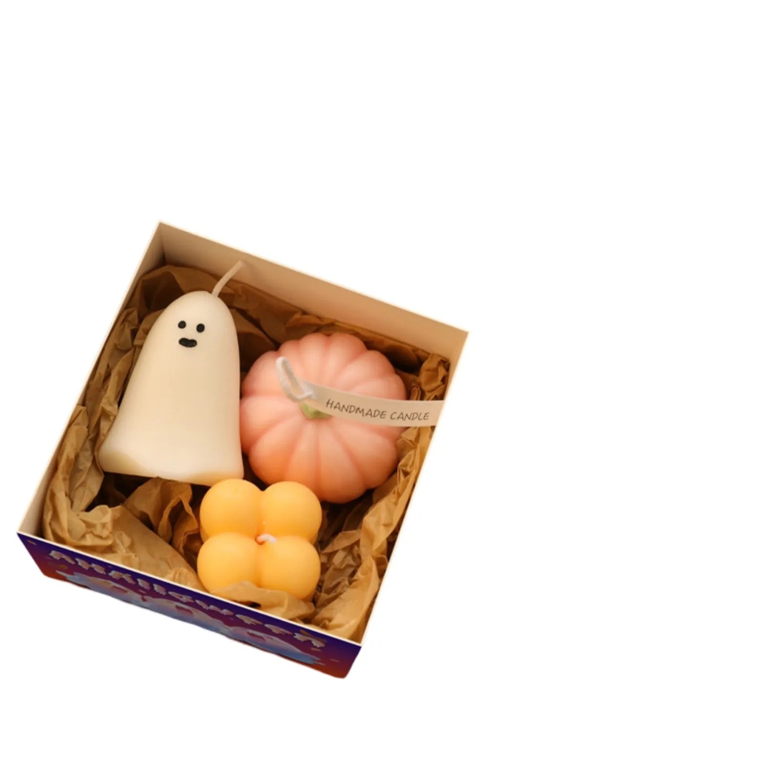 Halloween Ghost Candle Gift Set Halloween Atmosphere Aromatherapy Candles Can Be Used As Holiday Gifts Or Home Decorations