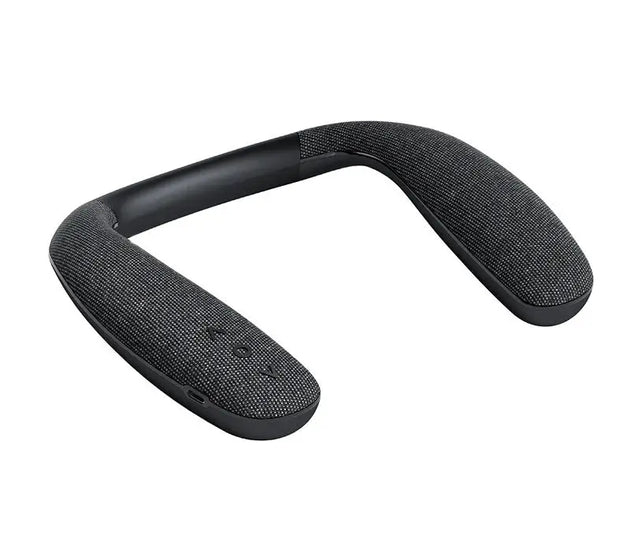 rockmia EBS-908 Wireless Bluetooth Speaker Portable Neck Wearable Surround Altavoz with Microphone Bass Neckband Speakers