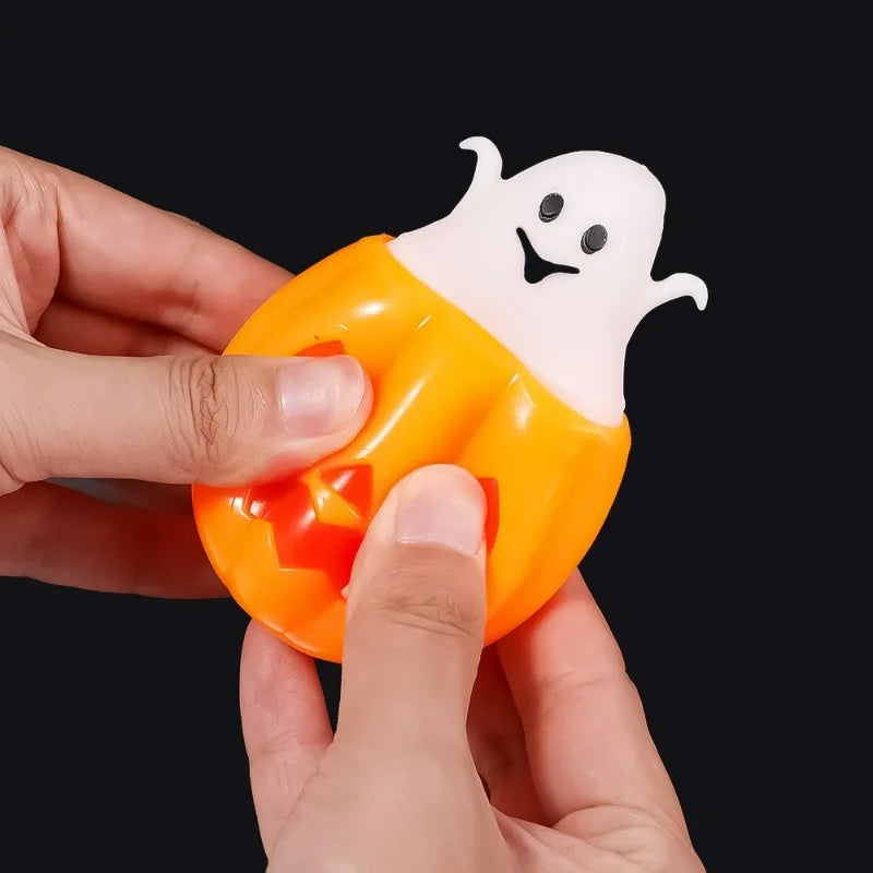 1/10Pcs Pumpkin Head Stress Ball Cute Decompression Ghost Relieve Stress Toys Creative Children's Toys Halloween Party Decor