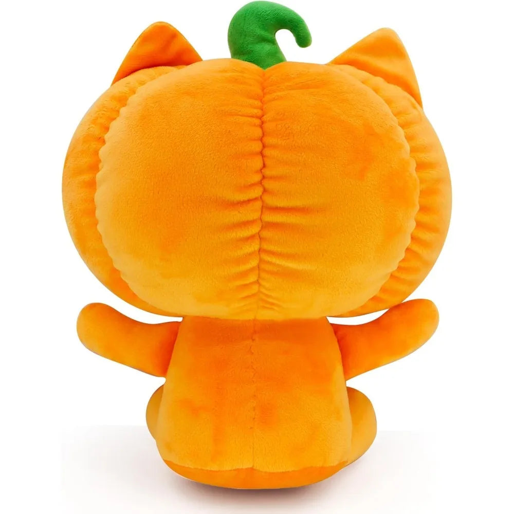 Cute Halloween Pumpkin Head Plush Toy - Glow-in-The-Dark Super Soft Pumpkin Doll for Halloween Decoration and Gift