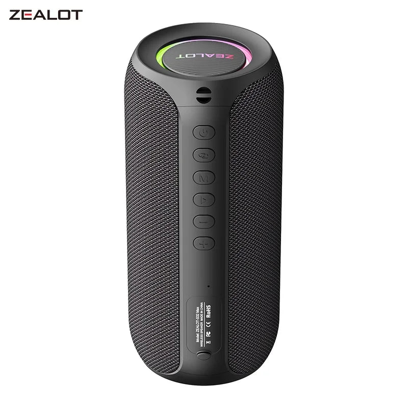 ZEALOT Original S32MAX Wireless Bluetooth Speaker Portable IPX5 Waterproof Outdoor Stereo Bass Music Track Speaker