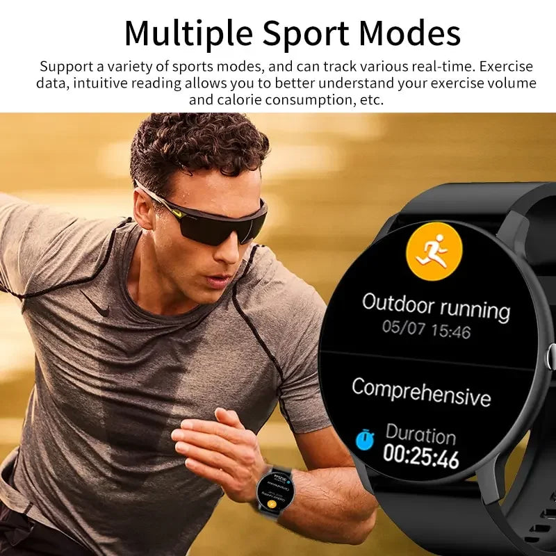 LIGE 2025 Smart Watch Women Men Lady Gift Sport Fitness Watches Heart Rate Monitor Waterproof Smartwatch For Xiaomi Android IOS
