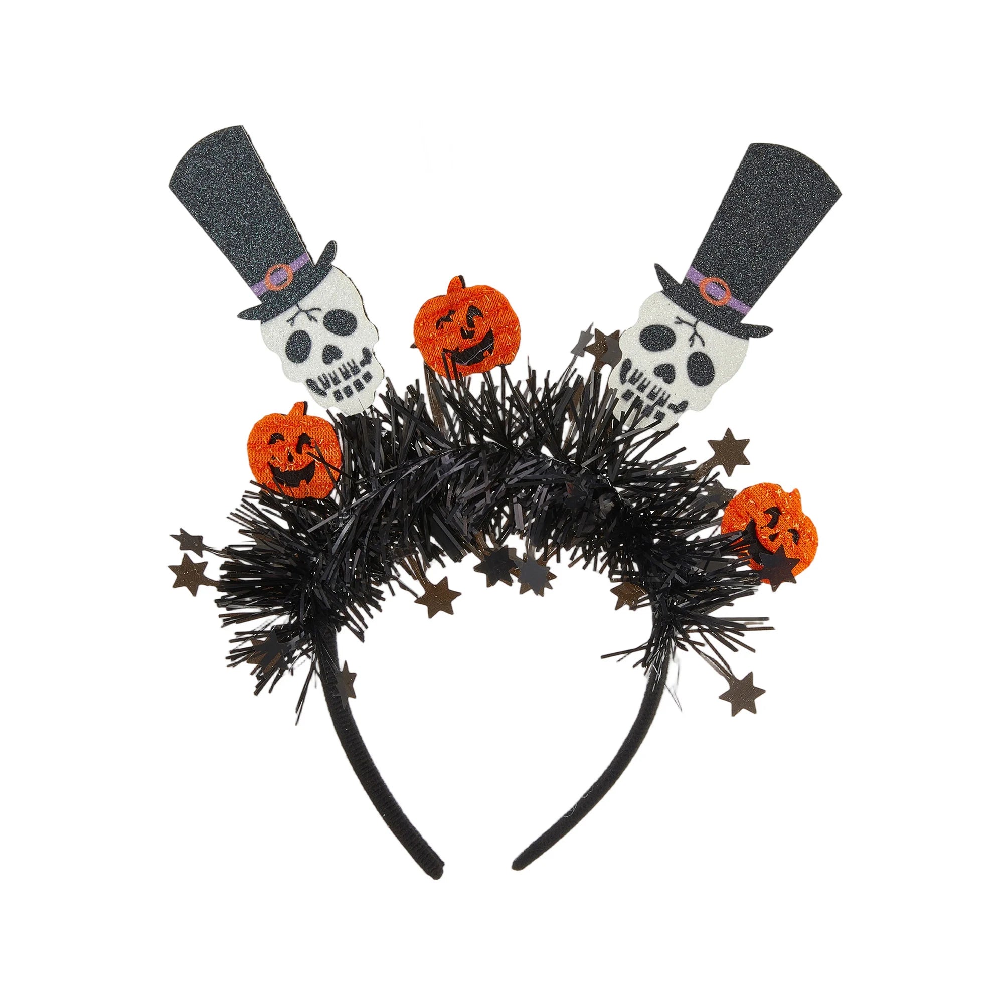 Halloween Witch Hat Headband Spider Web Hair Hoop Hair Accessories Party Hairpiece for Women and Girls