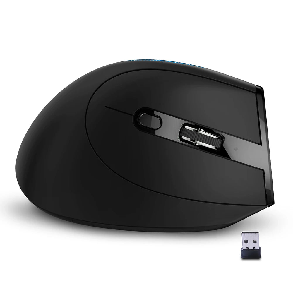 ZELOTES Ergonomic Vertical Mouse 2400 DPI Adjustable F-36A Wireless Rechargeable Mice Desktop Computer Accessories