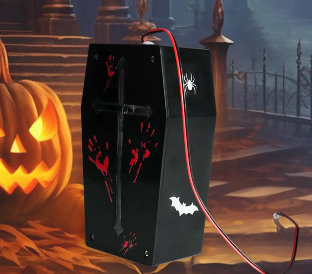 Halloween Sound Sensor with Paper Stickers Tricky Garden Scream Box Speaker