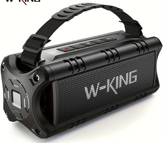 W-KING Bluetooth Speaker, 30W Portable Wireless Loud Speakers, IPX6 Waterproof Outdoor Speaker, 24H Playtime, EQ, AUX, TF Card