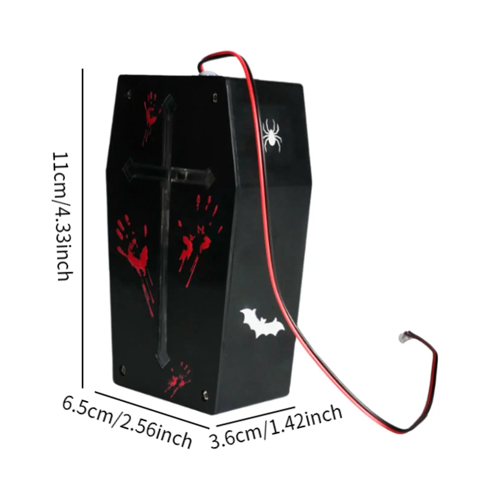Halloween Sound Sensor with Paper Stickers Tricky Garden Scream Box Speaker