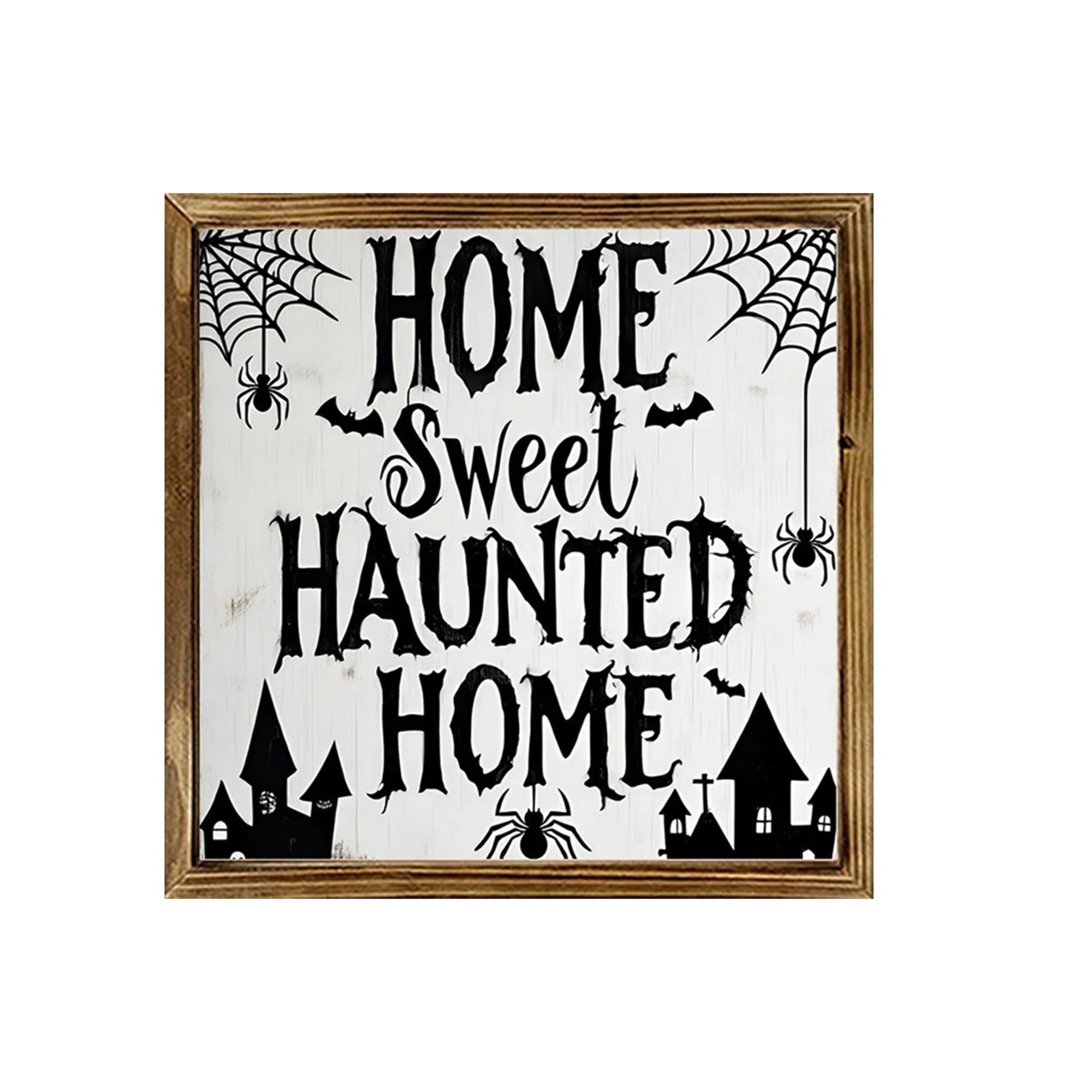 Halloween Wooden Signs Pumpkin Ghost Bat Pattern Picture Photo Frame Table Decor Party Supplies and Decorations