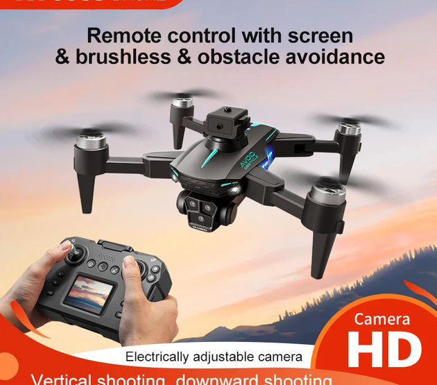 New KY605S MAX LCD Screen Drone 8k Profesional HD Camera Obstacle Avoidance Aerial Photography Optical Flow Foldable Quadcopter