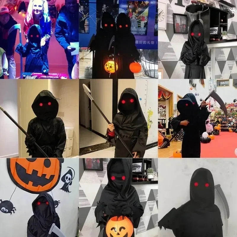 1/5pcs Halloween Horror Red Eye Glasses Led Glowing Glasses Scary Horror Eyewear Cosplay Party Funny Luminous Glasses Props