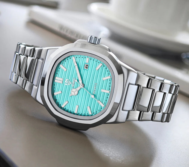 LIEBIG Fashion Calendar Movement Quartz Watches Lady Stainless Steel Strip Watch Business Waterproof Wristwatches For Men Women