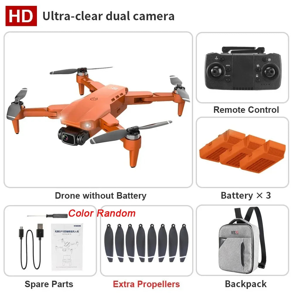 L900 Pro 4K Drone with 5G GPS HD Dual Camera Brushless Motor Foldable Quadcopter 1.2KM Range Ideal for Aerial Photography