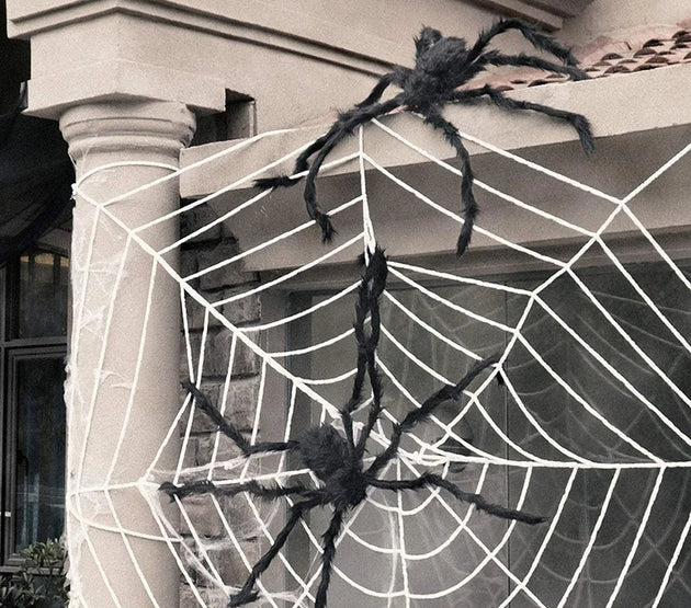 Halloween Decorations Large Hairy Spider Halloween Decor Outside Huge Fake Spider Props for Yard Lawn Haunted Houses Decoration