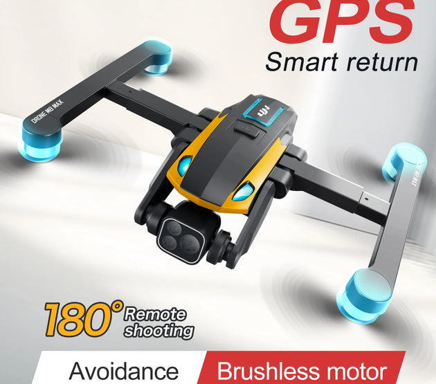 2024  GPS derone M8Pro RC Drone 4K Professinal With 1080P Wide Angle HD Camera Foldable Helicopter WIFI FPV Height Hold Gift Toy