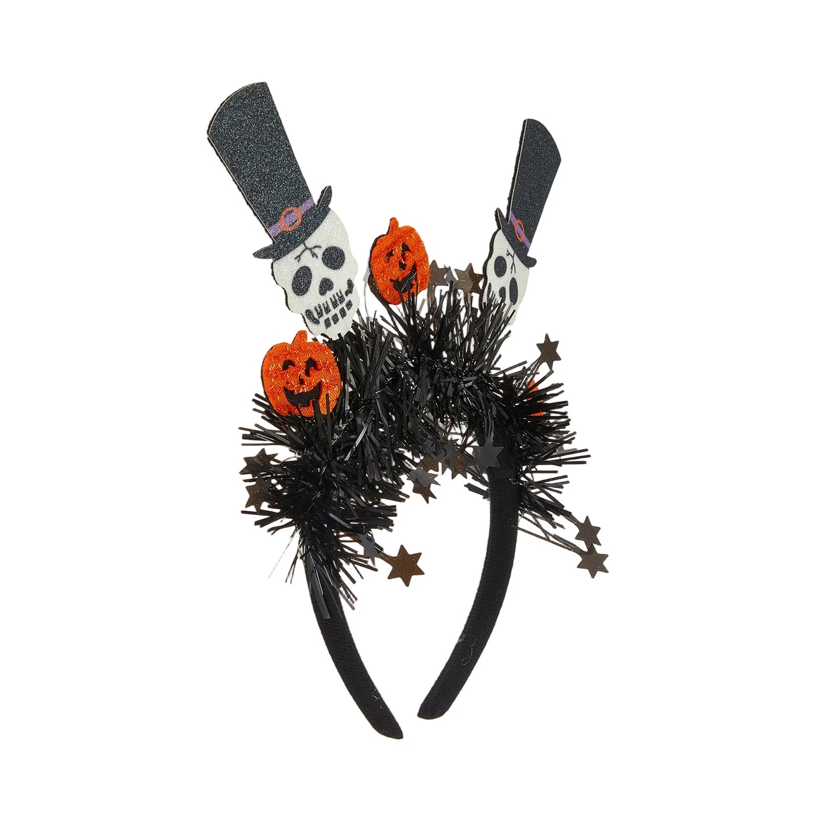 Halloween Witch Hat Headband Spider Web Hair Hoop Hair Accessories Party Hairpiece for Women and Girls