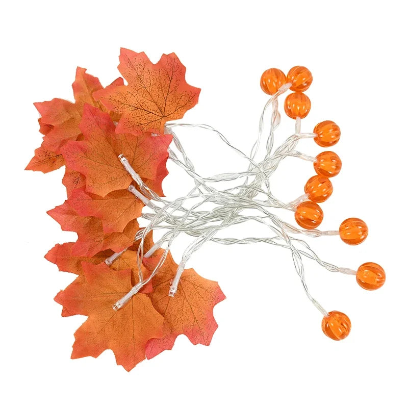 1.5M 10LED Halloween Pumpkin Lamp Skeletons Lights String Happy Halloween Decoration For Home Bar Halloween Party Decor Props