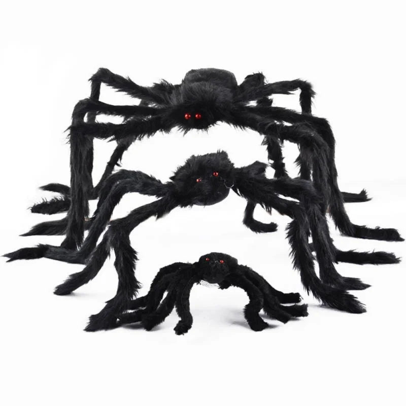 Halloween Decorations Large Hairy Spider Halloween Decor Outside Huge Fake Spider Props for Yard Lawn Haunted Houses Decoration