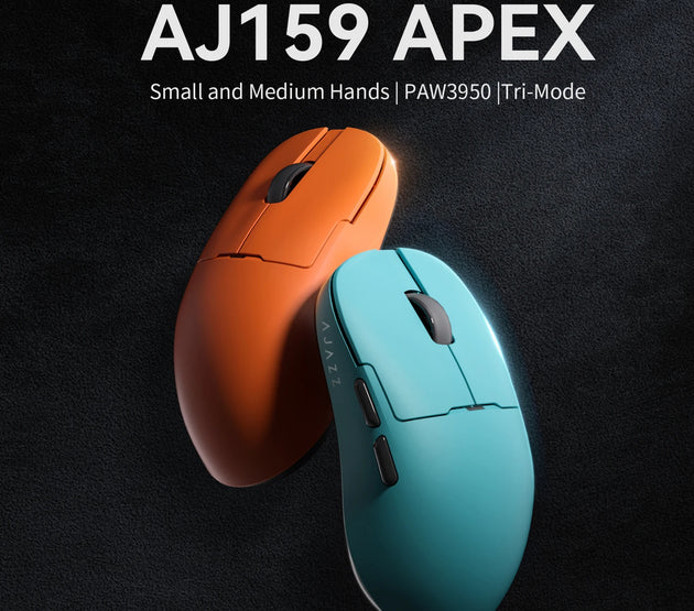 AJAZZ light krypton aj159apex wireless 8K lightweight PAW tri-mode gaming mouse with color screen